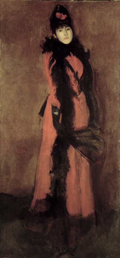 Piros és fekete: A legyező, 1891-94 alkotó: James Abbott McNeill Whistler