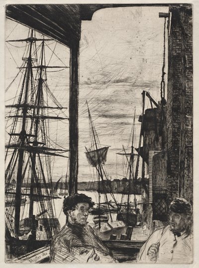 Rotherhithe alkotó: James Abbott McNeill Whistler