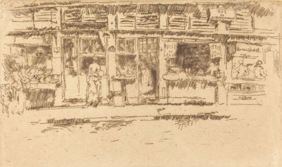 Rue de la Rochefoucault, 1893. alkotó: James Abbott McNeill Whistler