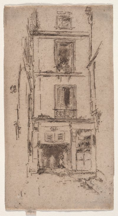 Rue des Bons Enfants, Tours. alkotó: James Abbott McNeill Whistler