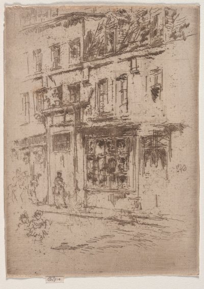 Rue du Buerre, Brüsszel. alkotó: James Abbott McNeill Whistler