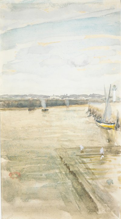 Jelenet a Mersey-n. alkotó: James Abbott McNeill Whistler
