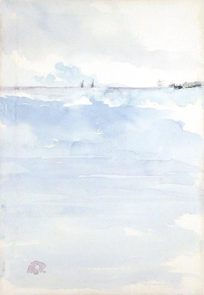 Tengeri tájkép (akvarell papíron) alkotó: James Abbott McNeill Whistler