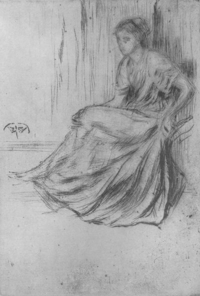 Ülő lány, c1869, 1904 alkotó: James Abbott McNeill Whistler