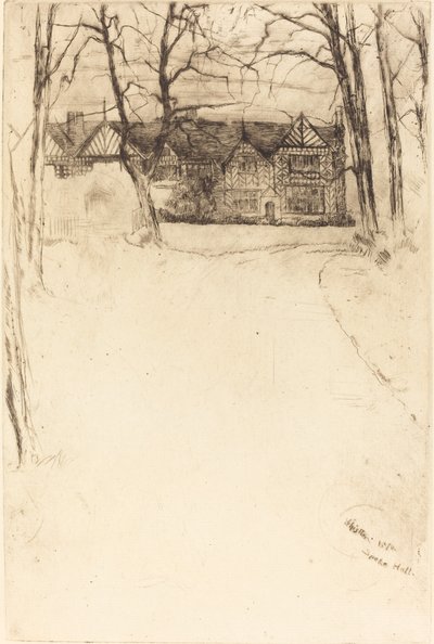 Speke Hall, 1. szám, 1870. alkotó: James Abbott McNeill Whistler