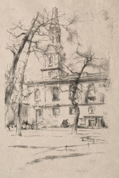 St. Giles-in-the-Fields, 1896. alkotó: James Abbott McNeill Whistler