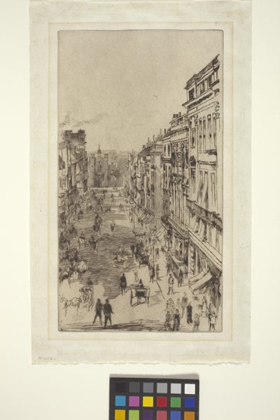 St. James Street (rézkarc) alkotó: James Abbott McNeill Whistler