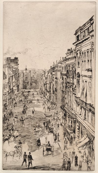 St. James Street. alkotó: James Abbott McNeill Whistler