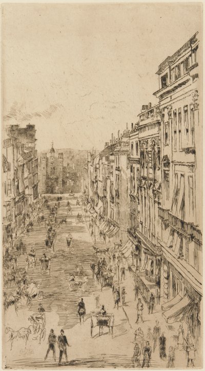 St. James Street, 1878. alkotó: James Abbott McNeill Whistler