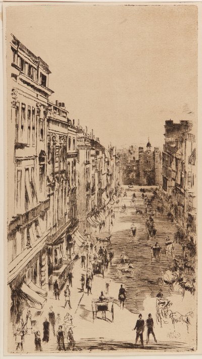 St. James Street..., London, 1878. alkotó: James Abbott McNeill Whistler