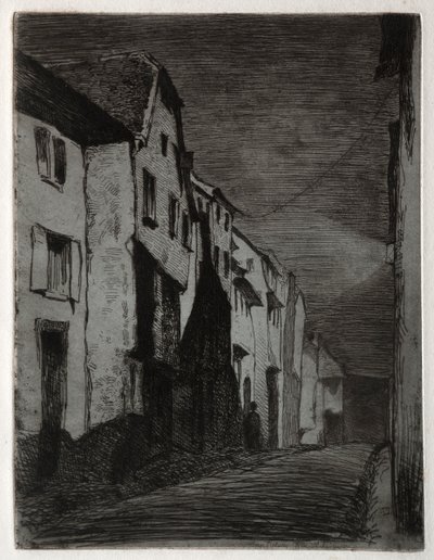 Saverne utca. alkotó: James Abbott McNeill Whistler