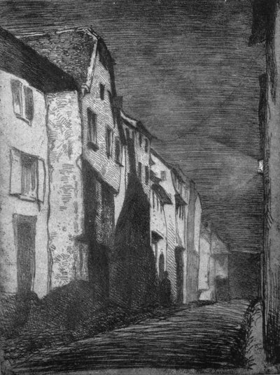 Saverne utca, 1858, 1903 alkotó: James Abbott McNeill Whistler