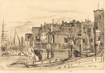 Temzei rendőrség, 1859. alkotó: James Abbott McNeill Whistler