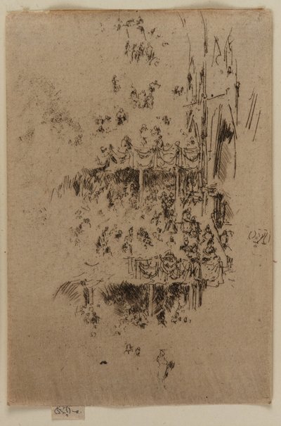 Az apátsági jubileum, 1887. alkotó: James Abbott McNeill Whistler