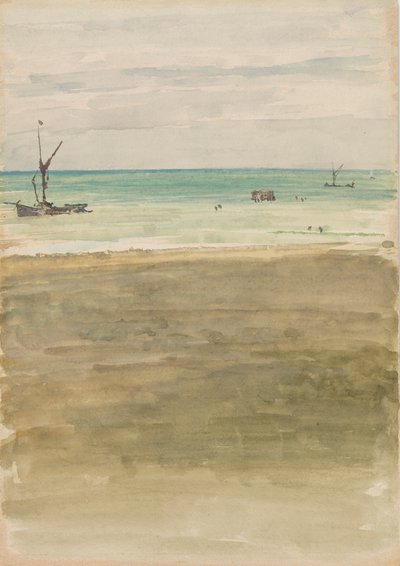 A fürdőzők, 1882-1883. alkotó: James Abbott McNeill Whistler