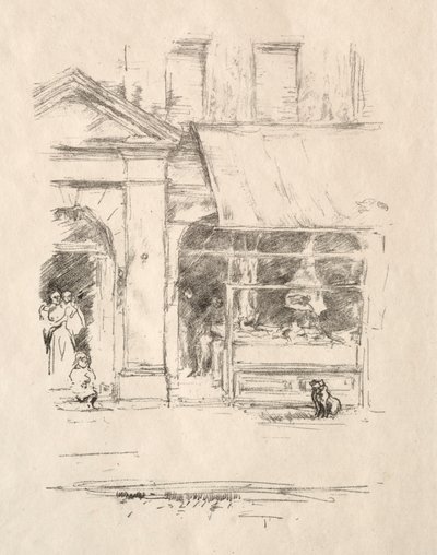 A hentesek kutyája, 1896. alkotó: James Abbott McNeill Whistler