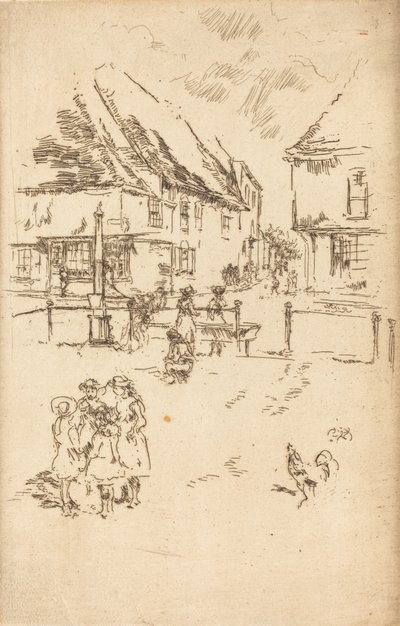 A kakas és a szivattyú c. 1887. alkotó: James Abbott McNeill Whistler