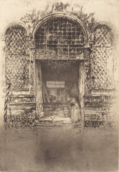 Az ajtó, 1880. alkotó: James Abbott McNeill Whistler
