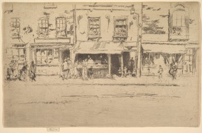 The Fish Shop, Busy Chelsea Fish Shop, Chelsea, 1886-87. alkotó: James Abbott McNeill Whistler