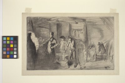 The Forge (szárazhús) alkotó: James Abbott McNeill Whistler