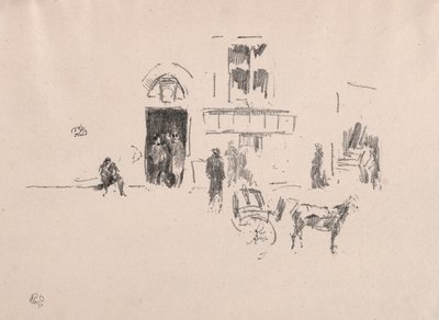 The Gaiety Stage Door, 1879. alkotó: James Abbott McNeill Whistler