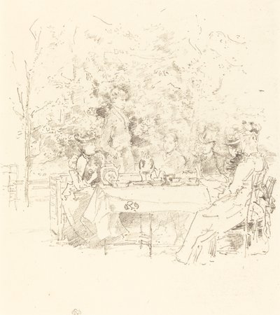 A kert, 1891. alkotó: James Abbott McNeill Whistler
