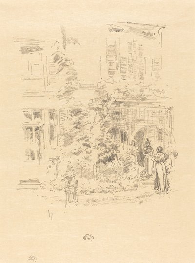 A kerti veranda, 1894. alkotó: James Abbott McNeill Whistler
