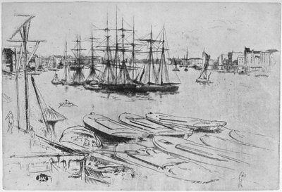 A nagy medence, 1879-1904. alkotó: James Abbott McNeill Whistler