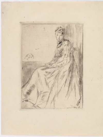 A Maud levél, ülve, 1873. alkotó: James Abbott McNeill Whistler