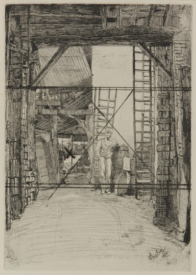 A mészégető, 1859. alkotó: James Abbott McNeill Whistler