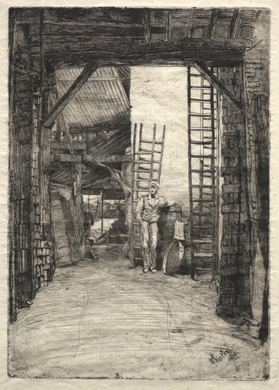 A mészégető, 1859. alkotó: James Abbott McNeill Whistler