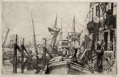 A Limehouse, 1871. alkotó: James Abbott McNeill Whistler