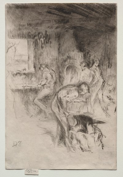 A kis kovácsműhely. alkotó: James Abbott McNeill Whistler