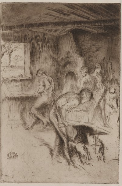 The Little Forge, Liverpool, 1875. alkotó: James Abbott McNeill Whistler
