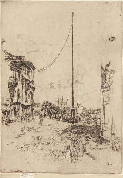 A kis árboc, 1879-1880. alkotó: James Abbott McNeill Whistler