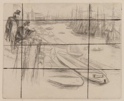 A kis medence, 1861. alkotó: James Abbott McNeill Whistler
