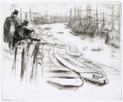 The Little Pool, No.1 (rézkarc) alkotó: James Abbott McNeill Whistler