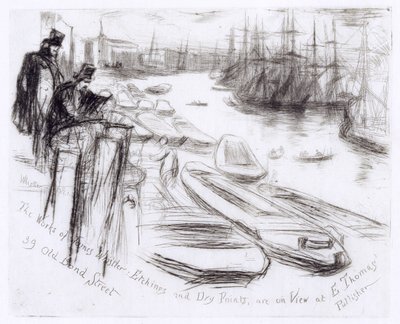 The Little Pool, No.2 (rézkarc) alkotó: James Abbott McNeill Whistler
