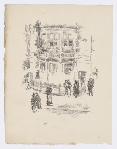 Az igazgató ablaka, Gaiety Színház alkotó: James Abbott McNeill Whistler