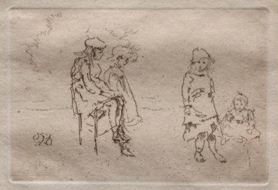 Menpes gyerekek. alkotó: James Abbott McNeill Whistler