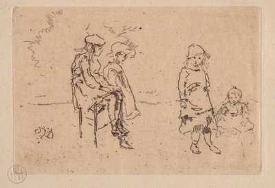 Menpes gyerekek. alkotó: James Abbott McNeill Whistler