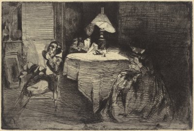 Zeneterem, 1858. alkotó: James Abbott McNeill Whistler