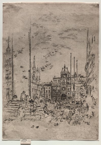A Piazzetta, 1880. alkotó: James Abbott McNeill Whistler