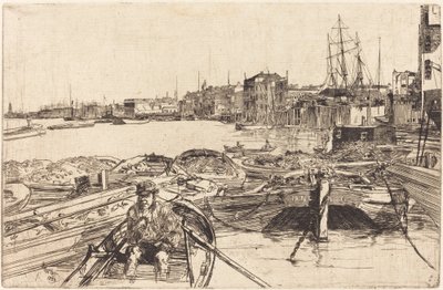 A medence, 1859. alkotó: James Abbott McNeill Whistler