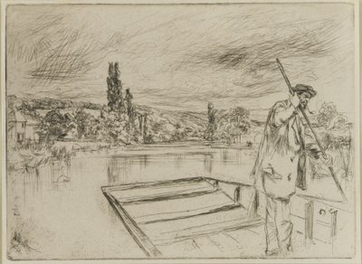 The Punt, 1861 (rézkarc papírra) alkotó: James Abbott McNeill Whistler