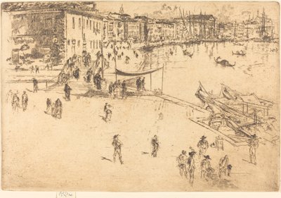 A Riva, 1880. II. sz. alkotó: James Abbott McNeill Whistler