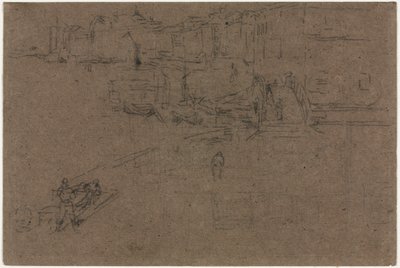 Riva, Velence. alkotó: James Abbott McNeill Whistler