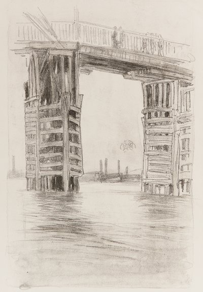 A magas híd, 1878. alkotó: James Abbott McNeill Whistler