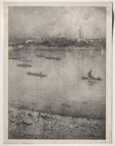 Temze, 1896. alkotó: James Abbott McNeill Whistler
