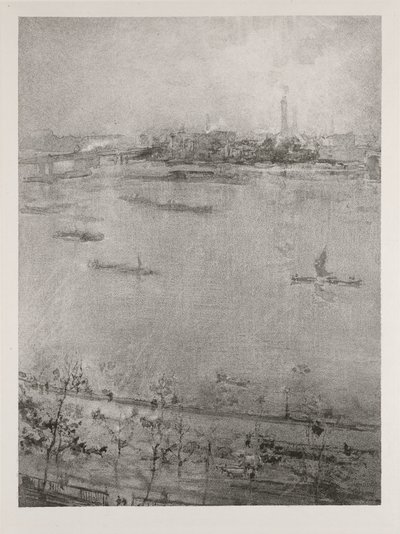 Temze, 1896 alkotó: James Abbott McNeill Whistler
